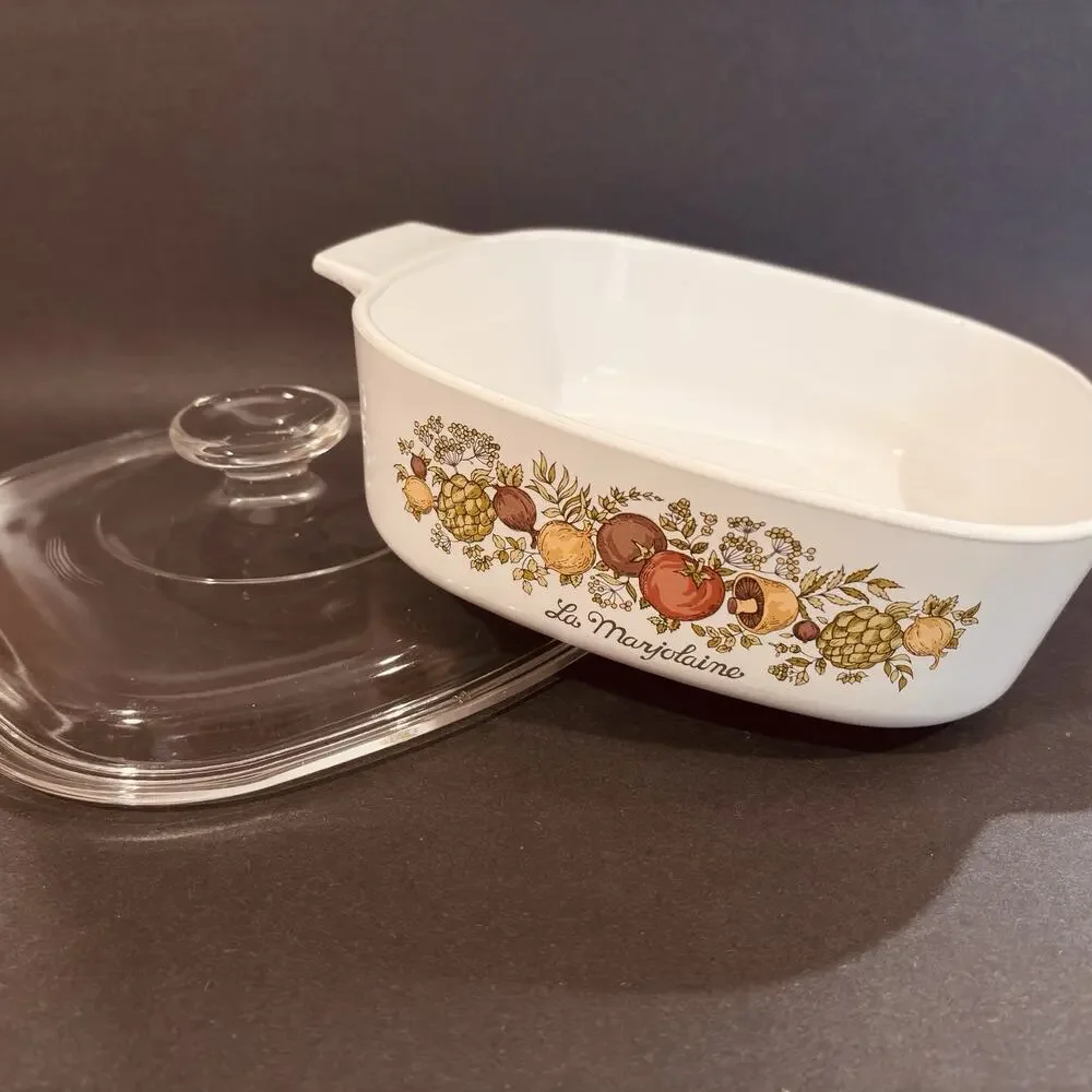 Vintage Corning Ware Spice of Life La Marjolaine A-2-B 2 Qt w/Pyrex Lid